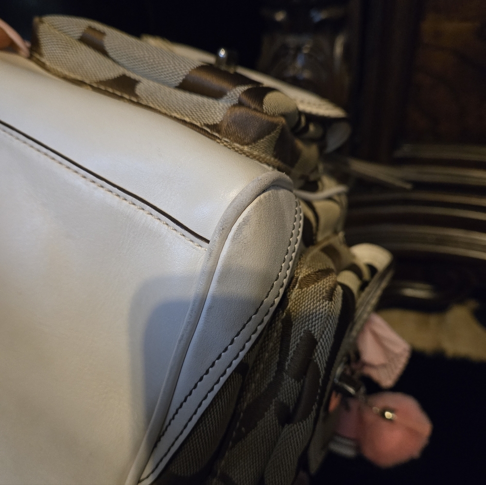 Coach Signature Monogram Pocket Tote Gallery Tote #6232 - Picture 6 of 15